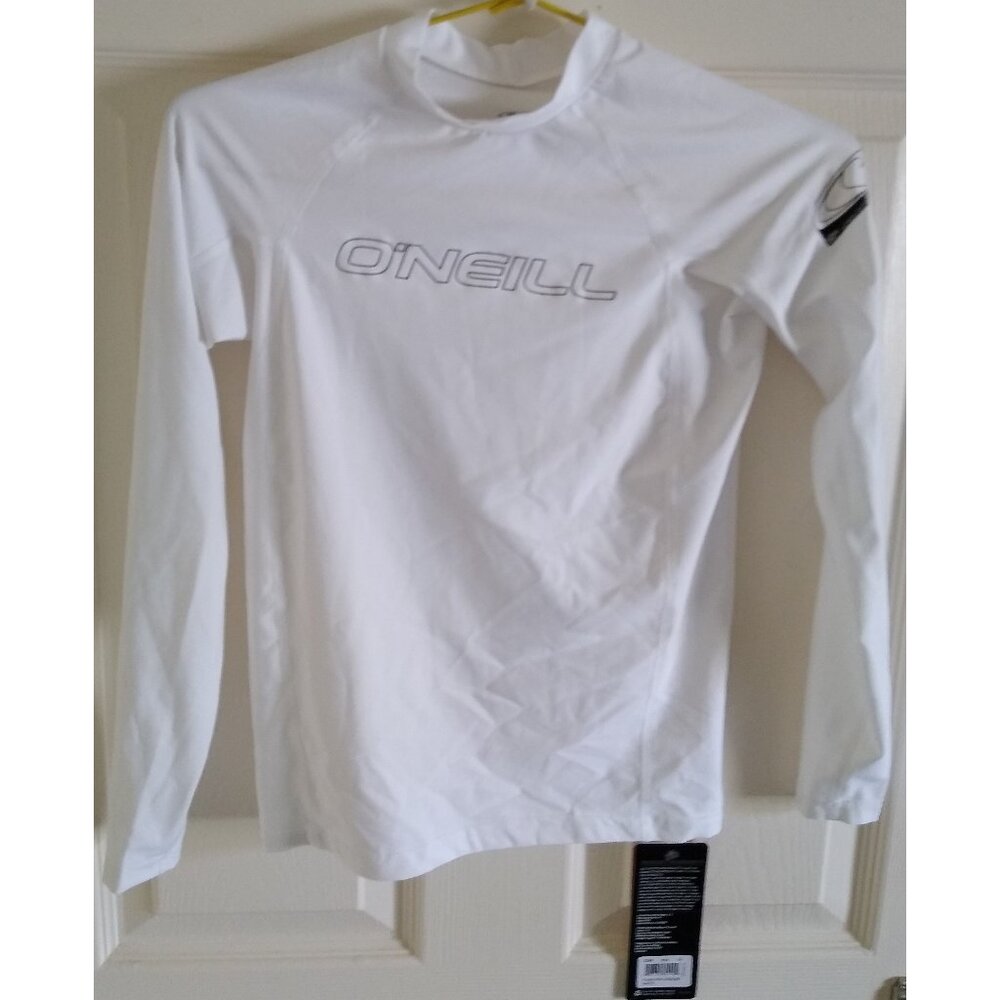 O'Neill Kids' White Long Sleeve Rash Guard